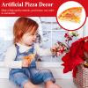jojofuny Simulation Pizza, Pizza Shapes, Pretend Play Pizza, Simulation Pizza Slices Model, False Kitchen Food Bread Props Toy Kitchen Pepperoni Pizza Christmas Decorations view 2