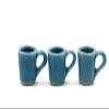 10 Turquoise Coffee Mug Tea Cup Dollhouse Miniatures Food Kitchen view 1