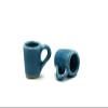 10 Turquoise Coffee Mug Tea Cup Dollhouse Miniatures Food Kitchen view 2