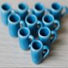 10 Turquoise Coffee Mug Tea Cup Dollhouse Miniatures Food Kitchen view 3