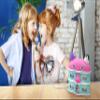 eKids Gabbys Dollhouse Karaoke Microphone with Boombox, Toddlery Toys with Built-in Music for Kids (Gabby) view 3