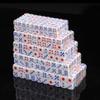 25pcs/lot Standard Plastic 10mm/12mm/14mm Game White Decider Dice Die RPG Toy Bauble B2C Shop Red and Blue Dots Dice GYH - (Color: 14mm) view 2