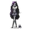 Monster High Reel Drama Doll, Clawdeen Wolf in Black and White, Collectible Reproduction with Doll-Size and Life-Size Posters, Horror Flick Theme view 1