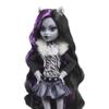 Monster High Reel Drama Doll, Clawdeen Wolf in Black and White, Collectible Reproduction with Doll-Size and Life-Size Posters, Horror Flick Theme view 3