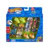 Hot Wheels Skate 4 Fingerboards & 2 Pairs of Removable Skate Shoes, Tricked Out Pack of Fully Assembled Boards, 1 Exclusive Set view 1