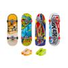 Hot Wheels Skate 4 Fingerboards & 2 Pairs of Removable Skate Shoes, Tricked Out Pack of Fully Assembled Boards, 1 Exclusive Set view 3