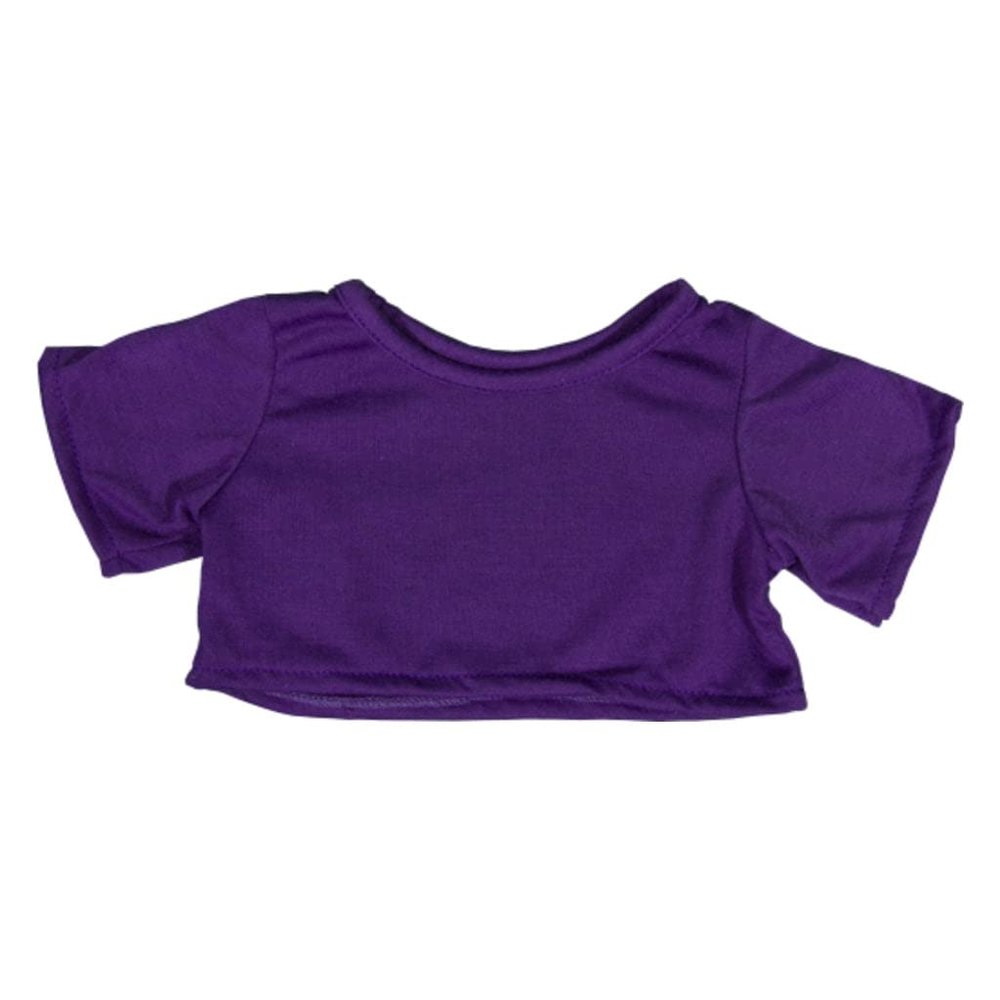 BYO-BFF Stuffed Animals Plush Toy Outfit Purple T-Shirt 16