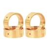 FACCNOY 4pcs Heavy Brass Counterweight Wheel Hub Wheel Ring Clamp Rings for FMS 1/24 Power Wagon FCX24 RC Crawler Car Model Upgrade Part view 1