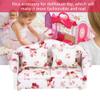Agatige Doll Couch, Flower Pattern Mini Double Sofa for 1/12 Scale Doll(Large Flower Clusters) view 2