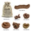 6 pieces real fake poo novelty floating fake poo toy, April Fool's Day prank, Gag Toyscat fake poo, Fake shit, many shapes animal poo.Brown view 2