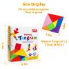 Travel Tangram Puzzle,Magnetic Puzzle Book Game Road Trip Game Jigsaw Shapes Dissection STEM Games with Solution IQ Educational Toy for Kid Adult Challenge Brain Teasers 240 Patterns(2Pcs Tangrams) view 2