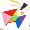 Travel Tangram Puzzle,Magnetic Puzzle Book Game Road Trip Game Jigsaw Shapes Dissection STEM Games with Solution IQ Educational Toy for Kid Adult Challenge Brain Teasers 240 Patterns(2Pcs Tangrams) view 3