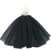 2pcs/lot Fashion Petticoat for 11.5" 1/6 Doll Slip Wedding Dress Underskirt Clothes Outfits 1/6 BJD Dollhouse Accessories (2pcs Black Slip) view 2