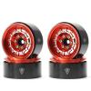 TREAL 1.9" Beadlock Wheel Rims (4pcs) for 1:10 RC Crawler Axial SCX10 III SCX10 II TRX-4 RC Car -Type M (Red) view 1