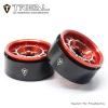 TREAL 1.9" Beadlock Wheel Rims (4pcs) for 1:10 RC Crawler Axial SCX10 III SCX10 II TRX-4 RC Car -Type M (Red) view 2