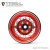 TREAL 1.9" Beadlock Wheel Rims (4pcs) for 1:10 RC Crawler Axial SCX10 III SCX10 II TRX-4 RC Car -Type M (Red) view 3