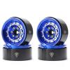 TREAL 1.9" Beadlock Wheel Rims (4pcs) for 1:10 RC Crawler Axial SCX10 III SCX10 II TRX-4 RC Car -Type M (Blue) view 1