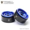 TREAL 1.9" Beadlock Wheel Rims (4pcs) for 1:10 RC Crawler Axial SCX10 III SCX10 II TRX-4 RC Car -Type M (Blue) view 2