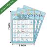 ZEDEV Blue Shower Bingo Game, Party Games with 24 Players, Family Activities, Bingo Cards for Party Supplies, Party Favors Gifts for Young Adults - blue06 view 2