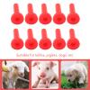 10pcs Lamb Milk Nipple,plplaaoo Nipple for Goats, Drink Nipples,Soft Rubber Replacement Lamb Nipples for Sheep Goat Small Animal for Nursing Lambs and Goat Kids, Lamb Milk Nipple Sheep Milk Drink view 2