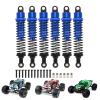 RCAWD Shock Absorber for 1/10 LAEGENDARY Upgrades, 80mm Aluminum Parts, Front & Rear RC Shocks Damper 6pcs Blue view 1