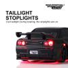 FLYCOLOR Turbo RC 1:76 Mini Sports Car 4CH 2.4GHZ Remote Control Full Proportional RTR Kit with 2 Replaceable Body Shell (C74-Black) view 3