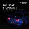 FLYCOLOR Turbo Racing 1:76 Scale Drift RC Car with Gyro Mini Full Proportional RTR 2.4GHZ Remote Control with 2 Replaceable Body Shell (C64-BLUE) view 4