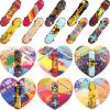 ceiba tree 30Pack Valentines Day Cards with Finger Skateboards for Kids Classroom Exchange Happy Valentines Day Party Favors view 1