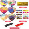 ceiba tree 30Pack Valentines Day Cards with Finger Skateboards for Kids Classroom Exchange Happy Valentines Day Party Favors view 3