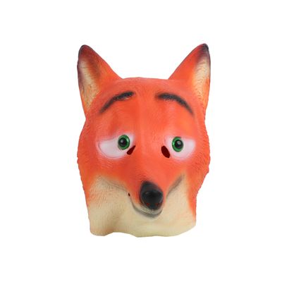 SandT Collection Red Fox Animal Head Latex Mask Dress Up Halloween Costume Party Mask Cosplay