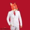 SandT Collection Red Fox Animal Head Latex Mask Dress Up Halloween Costume Party Mask Cosplay view 2