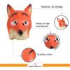 SandT Collection Red Fox Animal Head Latex Mask Dress Up Halloween Costume Party Mask Cosplay view 4