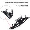 CNC Aluminum Alloy Complete Front Axle for 1/10 RC Crawler RC4WD Ge-Lande II TF2 D110 Yo-ta II Axles (Black) view 3