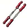 GPM for TRAXXAS 1/8 4WD Sledge Monster TRUCK-95076-4 Aluminum Alloy 7075-T6 Wave Feet + Positive and Negative Teeth Adjustable Stainless Steel Front Steering Rod view 1