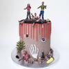 17 PCS Zombie Cake Decoration Zombie Cake Toppers Zombie Figure Themed Party Decorations for Halloween Birthday Weeding Party Cake Decorations view 3