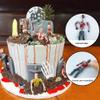 17 PCS Zombie Cake Decoration Zombie Cake Toppers Zombie Figure Themed Party Decorations for Halloween Birthday Weeding Party Cake Decorations view 4