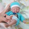 7" Girl Micro Preemie Full Body Silicone Wronged Baby Doll Lila Lifelike Mini Reborn Doll Surprice Children Anti-Stress view 4
