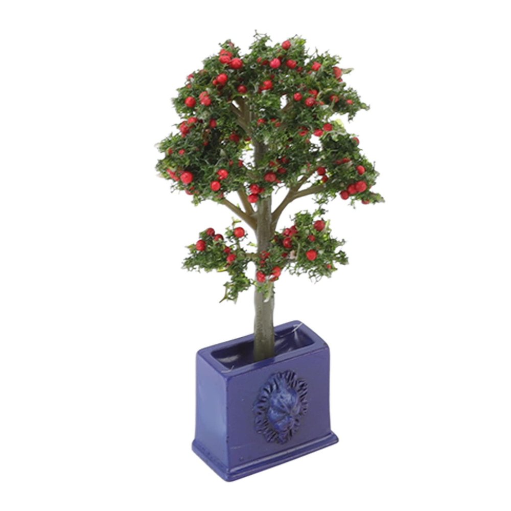 Miniature Dollhouse Plants, 3PCS Miniature Dollhouse Plants Artificial Fruit Tree Model for 1:12 Scale Dollhouse DecorationAccessories Toys