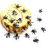 BEINME Fake Flies Halloween Crafts Fake Bugs Pranks Flies Plastic Bugs for Put On Fake Poop Real Laughs,Perfect Gag Gift (XS-Black), 0.6 x 0.5 x 0.157 inches view 3
