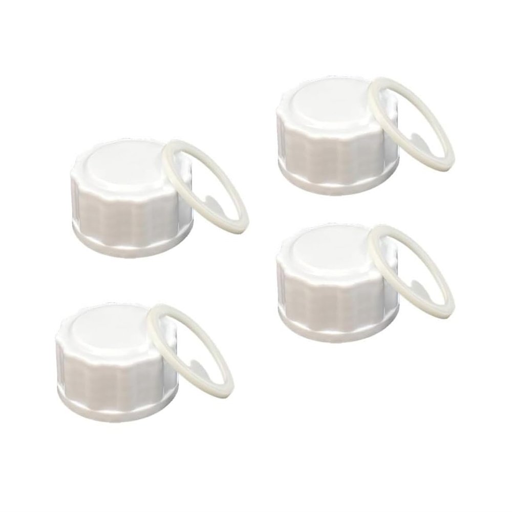 4-Pack Baby Bottle Lids,Screw Lid,Travel and Storage Baby Bottle Caps Compatible for Avent Wide Mouth Bottles,Cap Replace Avent Natural Bottle Sealing Ring and Sealing Disc
