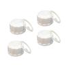 4-Pack Baby Bottle Lids,Screw Lid,Travel and Storage Baby Bottle Caps Compatible for Avent Wide Mouth Bottles,Cap Replace Avent Natural Bottle Sealing Ring and Sealing Disc view 1