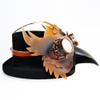 Dajingkj Plague Doctor Mask Steampunk PU Leather Long Nose Bird Beak Half Plague Mask Adjustable Scary Halloween Mask Costumes Props view 4