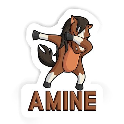 12 Dabbing Horse Stickers Amine (2pcs 5.5inch, 4pcs 2.5inch, 6pcs 1.8inch)