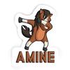 12 Dabbing Horse Stickers Amine (2pcs 5.5inch, 4pcs 2.5inch, 6pcs 1.8inch) view 1