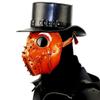 Dajingkj Plague Doctor Mask Steampunk PU Leather Long Nose Bird Beak Half Plague Mask Adjustable Scary Halloween Mask Costumes Props view 1