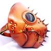 Dajingkj Plague Doctor Mask Steampunk PU Leather Long Nose Bird Beak Half Plague Mask Adjustable Scary Halloween Mask Costumes Props view 2