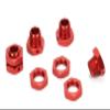 Aluminum 17mm Hex Wheel Nuts Adapter for Arrma 6s BLX Infraction Limitless Mojave Typhon hopups Upgrade Parts 4 pcs/Set(Red) view 3
