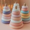 BUSY PUZZLE Wooden Stacking Pyramid, Wooden Rainbow Toy, Montessori Toys, Sensory Toy, Nursery Decor, for Toddlers view 4