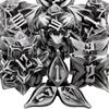 ARUOHHA DND Metal Dice Set Leaf Design Polyhedral Dice with Box, 7PCS D and D Dice RPG Role Playing Games D20 D12 D10 D8 D6 view 1