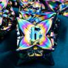ARUOHHA DND Metal Dice Set Rainbow Leaf Design Polyhedral Dice with Box, 7PCS D and D Dice RPG Role Playing Games D20 D12 D10 D8 D6 view 4